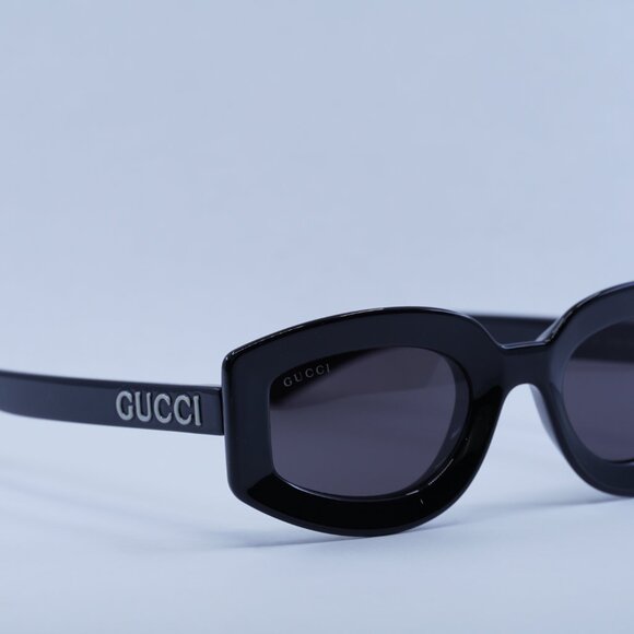 🕶️ New Gucci GG1719S 001 Sunglasses - Black Frame, Grey Lenses - Picture 5 of 11